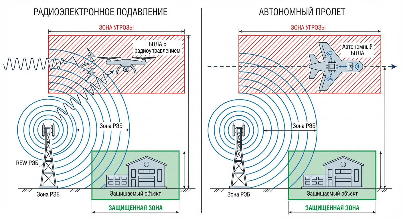 Почему РЭБ недостаточно и эволюция угроз